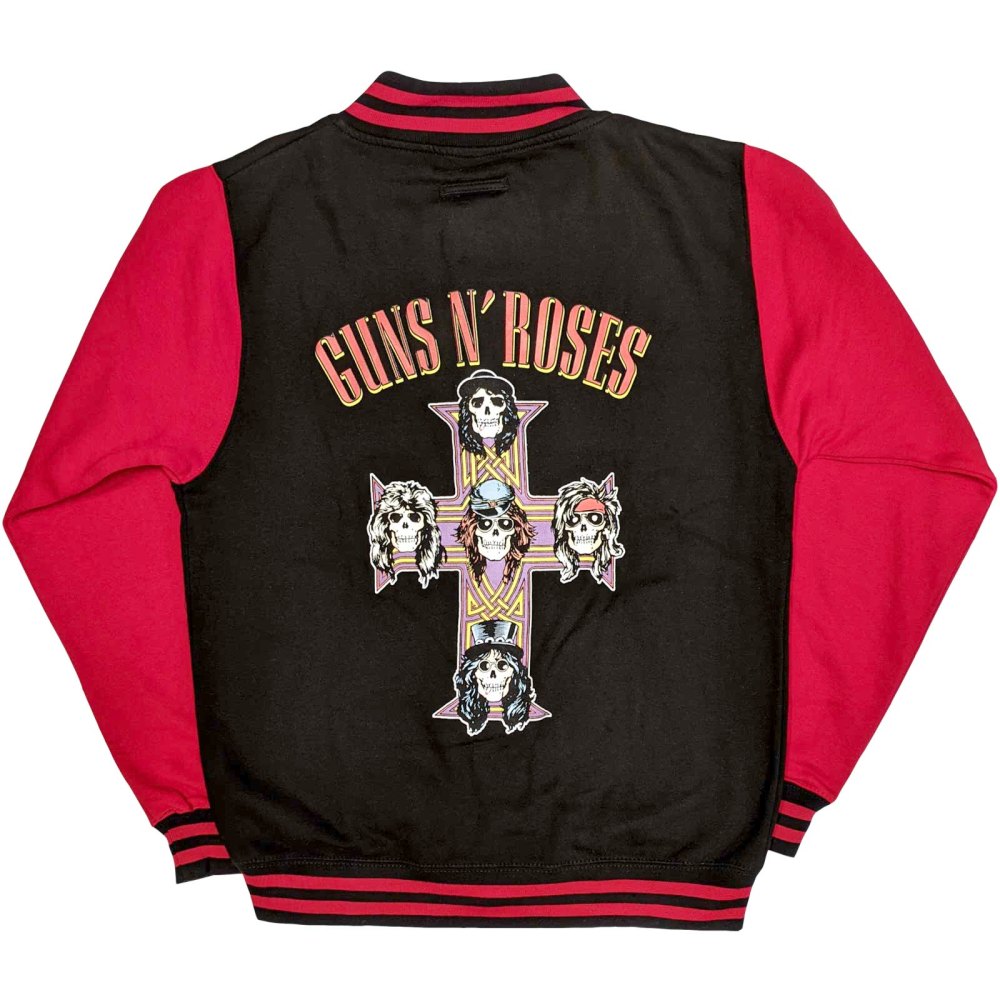 Guns N' Roses - Appetite For Destruction Varsity Jacke - Schwarz/Rot